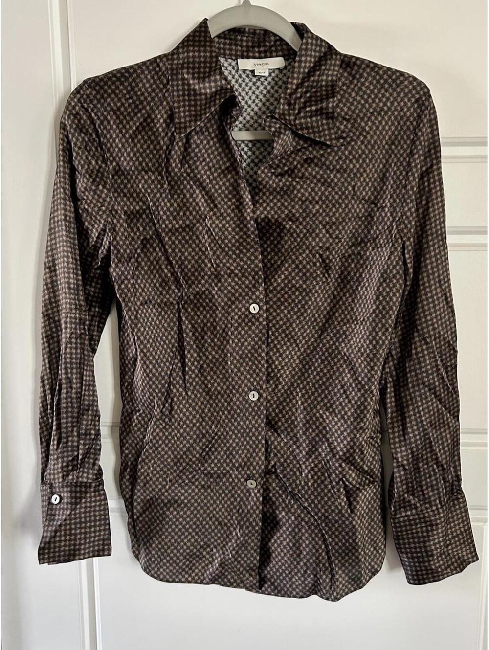Vince Women’s Blouse Brown/black Size XS $445